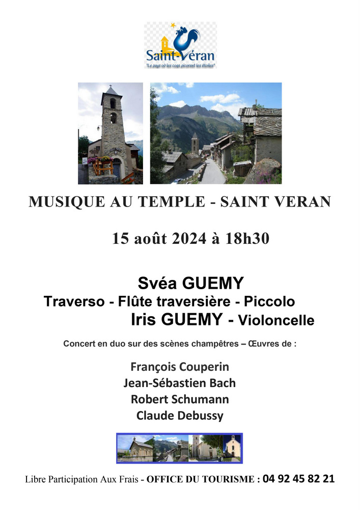 Agffiche concert au temple 2024